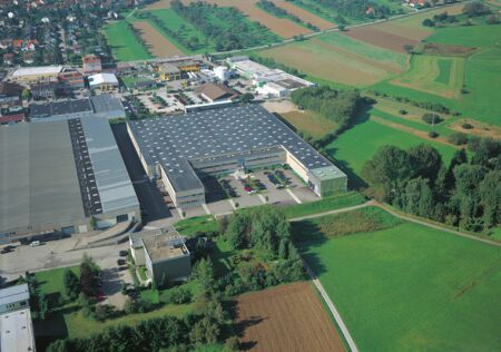 Aerial view of the company headquarters in Weil der Stadt